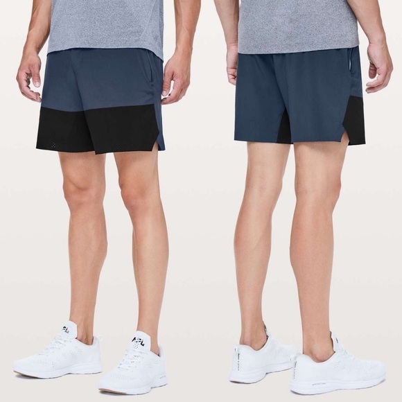 Lululemon Switch Up Short Size Large Navy Black - Picture 1 of 7